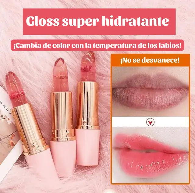 EL SECRETO DE LABIOS HIDRATADOS CRISTAL GLOSS PRINCESS KIT X2 LABIALES