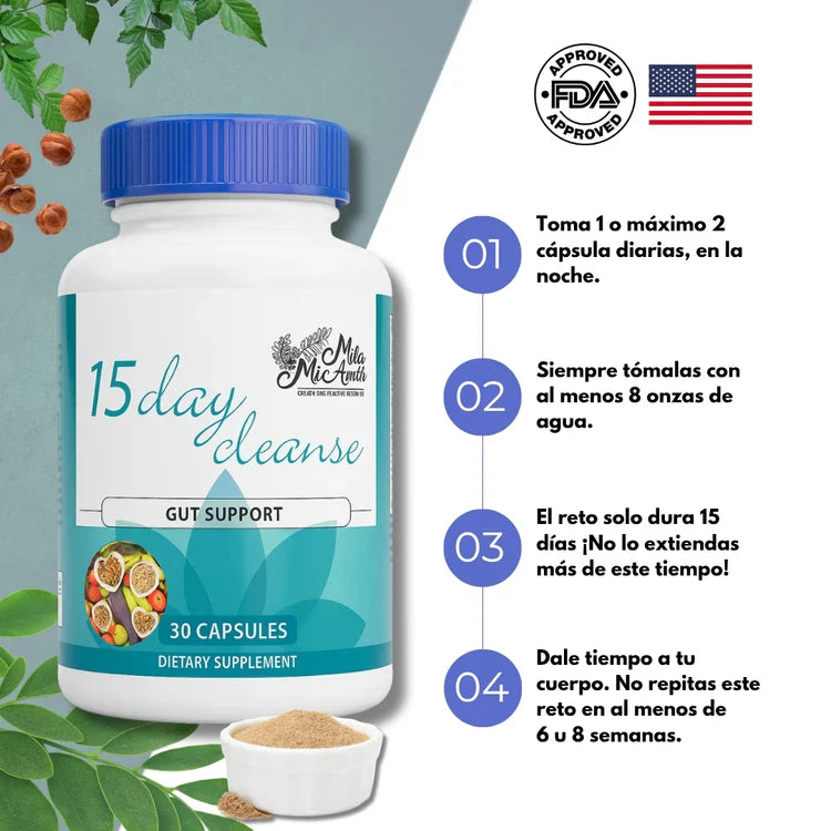 15 days CLEANSE  -limpiador intestinal