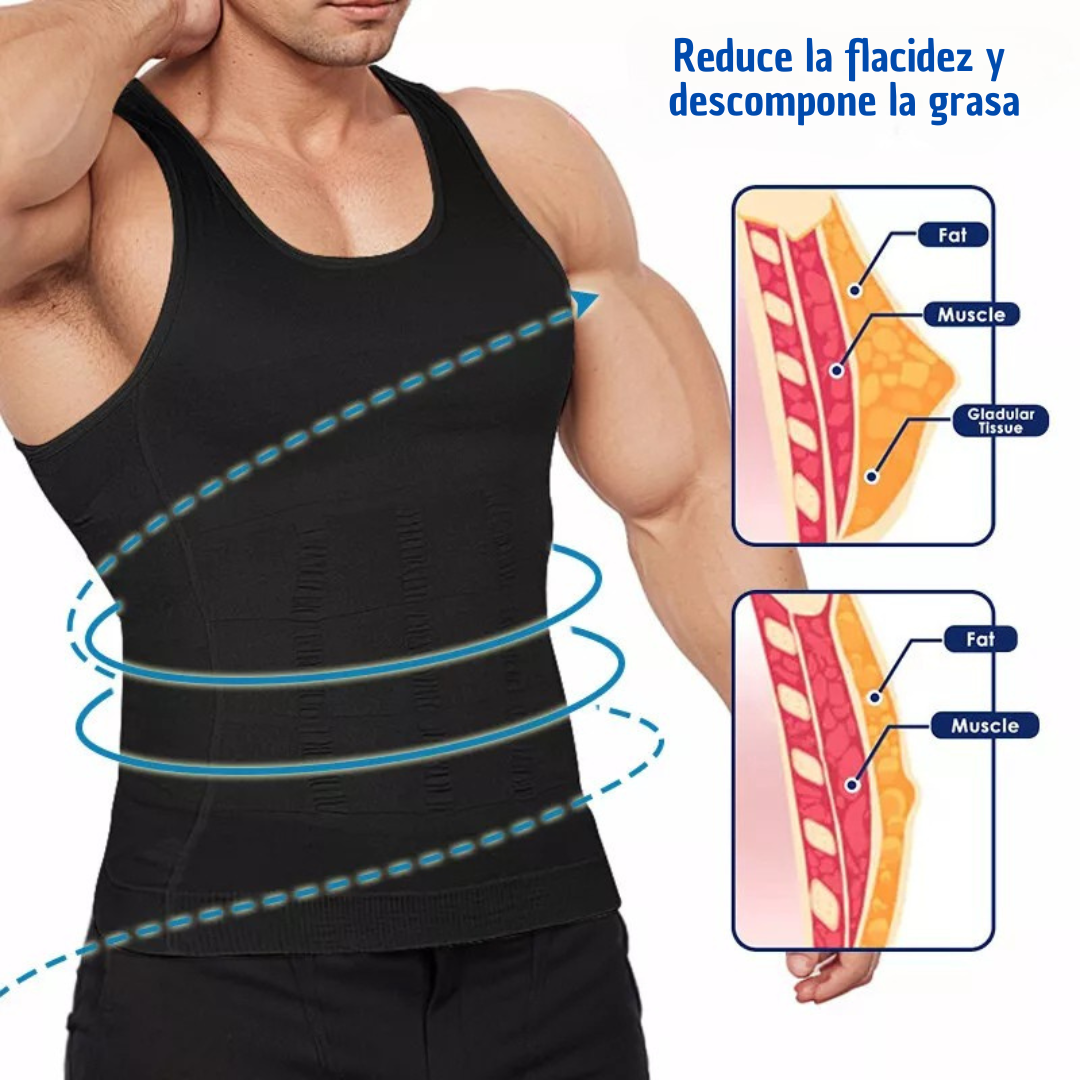 2 CAMISAS DE COMPRESIÓN PARA POSTURA MASCULINA