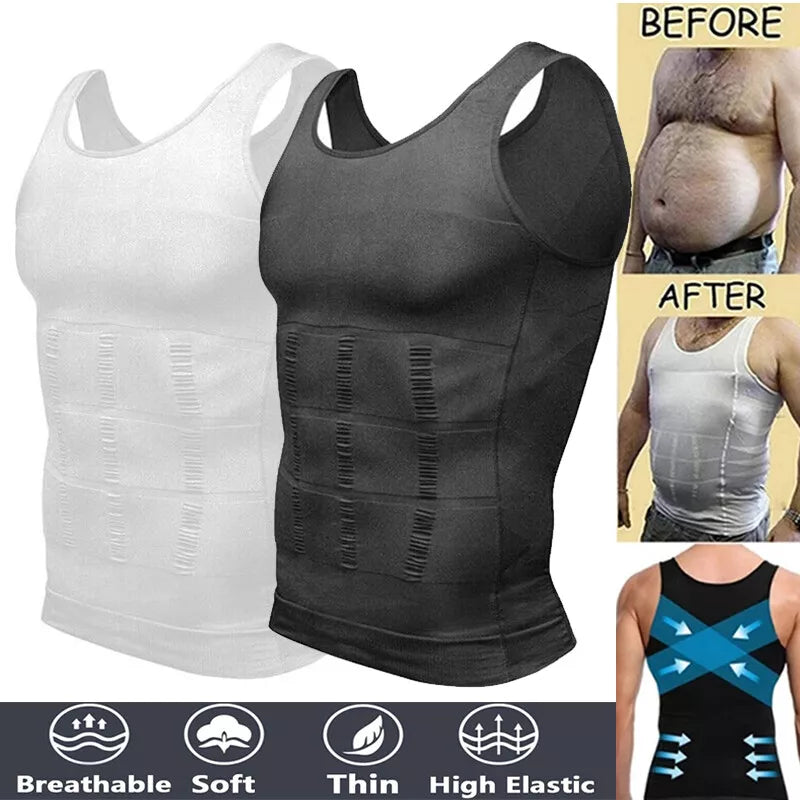 2 CAMISAS DE COMPRESIÓN PARA POSTURA MASCULINA