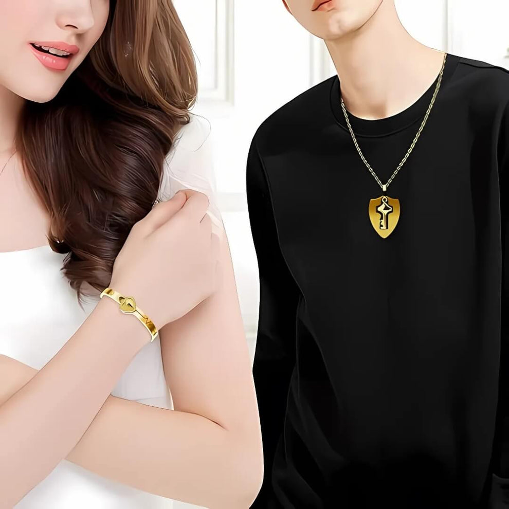 SET AMOR ETERNO: COLLAR + PULSERA CON PROYECCIÓN "TE AMO"